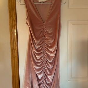 Miss Selfridge Pink Ruched Mini Dress